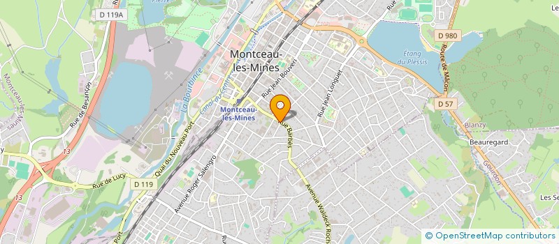 localisation de l'entreprise MMES TOUZOT ET TRUCHOT  MONTCEAU-LES-MINES