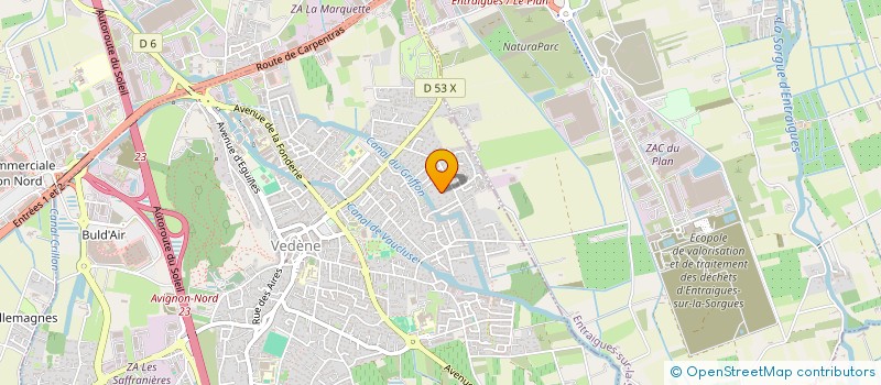 localisation de l'entreprise MMF  VEDENE