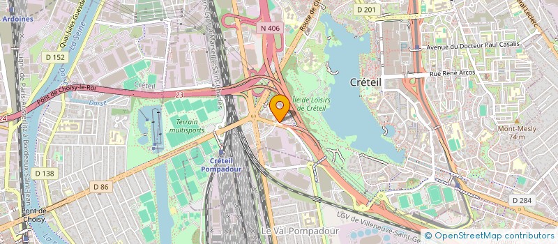localisation de l'entreprise MMF SPORTS à CRETEIL