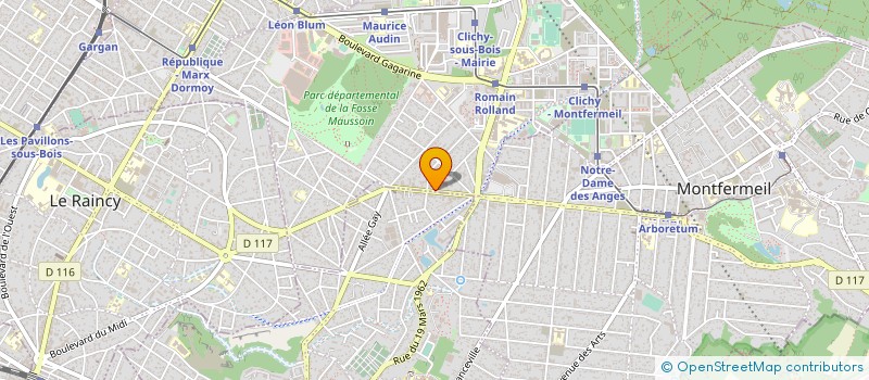 localisation de l'entreprise MMG à CLICHY-SOUS-BOIS