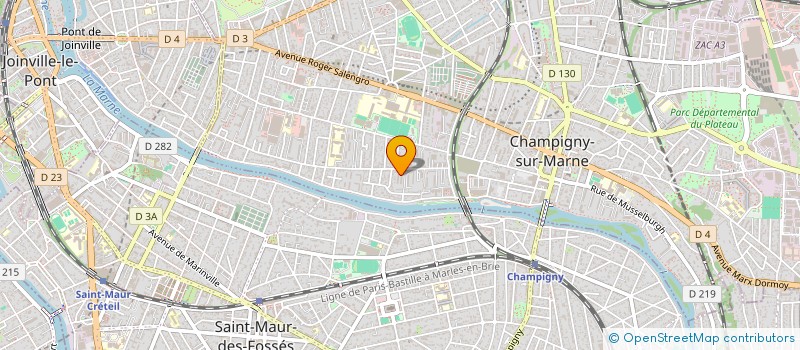 localisation de l'entreprise MMG PRODUCTIONS à CHAMPIGNY SUR MARNE