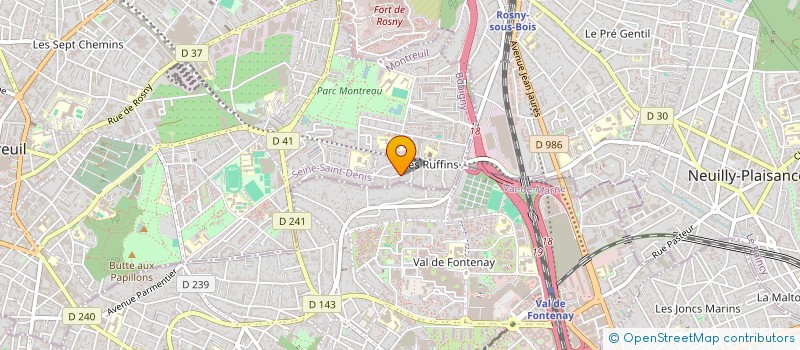 localisation de l'entreprise MMGT à MONTREUIL