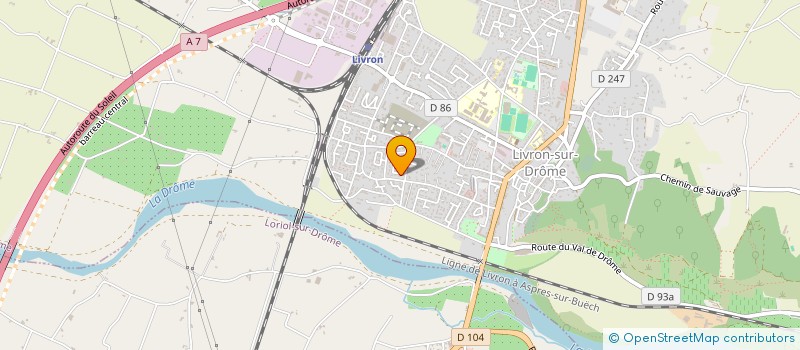 localisation de l'entreprise MMH  LIVRON-SUR-DROME