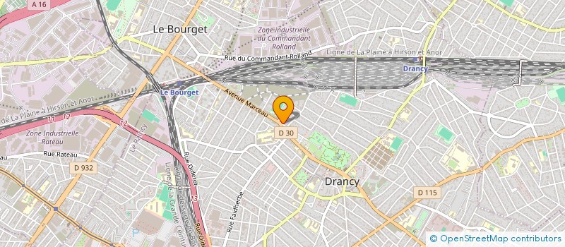 localisation de l'entreprise MMH ASSURANCES à DRANCY