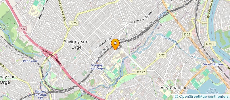 localisation de l'entreprise MMH DISTRIBUTION à SAVIGNY-SUR-ORGE