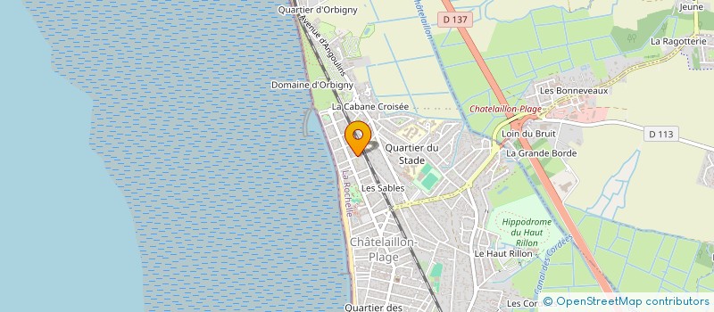 localisation de l'entreprise MMH IMMOBILIER à CHATELAILLON-PLAGE