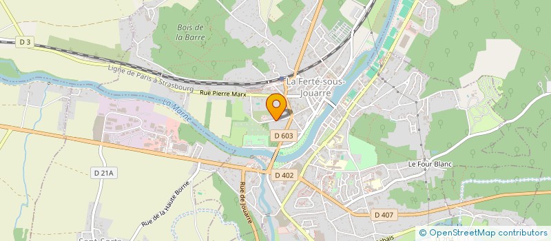 localisation de l'entreprise MMHF SERVICES à LA FERTE-SOUS-JOUARRE
