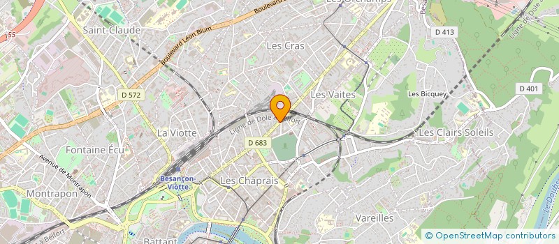 localisation de l'entreprise MMI à BESANCON