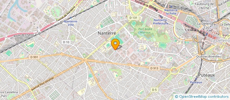 localisation de l'entreprise MMI AMENAGEMENT à NANTERRE