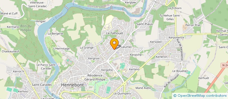 localisation de l'entreprise MMJ  HENNEBONT