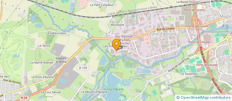 localisation de l'entreprise MMJ  VEZIN-LE-COQUET