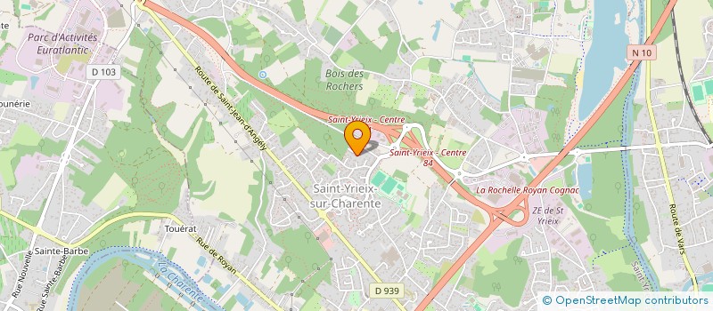 localisation de l'entreprise MMJ SAINTE-MARIE à SAINT-YRIEIX-SUR-CHARENTE
