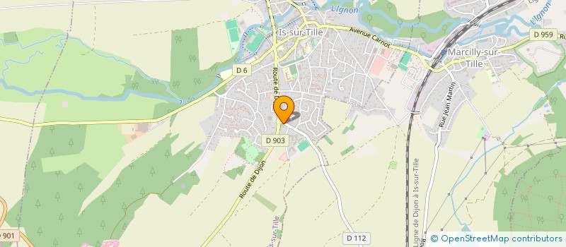 localisation de l'entreprise MMJD à IS-SUR-TILLE