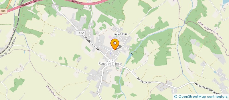 localisation de l'entreprise MMK MACONNERIE  ROQUESERIERE