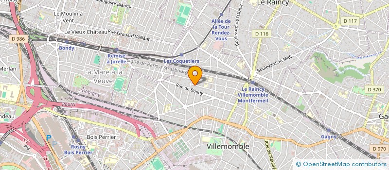 localisation de l'entreprise MMKM INVEST à VILLEMOMBLE