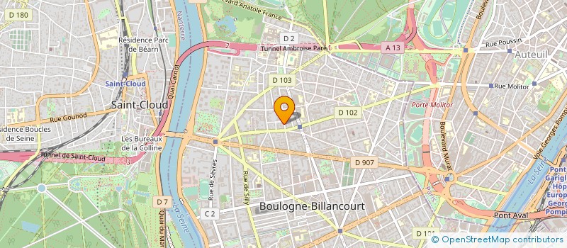 localisation de l'entreprise MML CONSEIL à BOULOGNE-BILLANCOURT