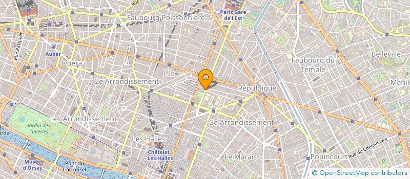 localisation de l'entreprise MMM !  PARIS