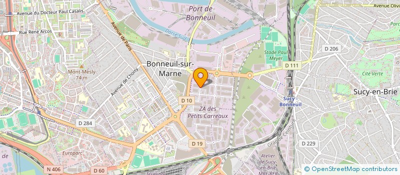 localisation de l'entreprise MMM à BONNEUIL-SUR-MARNE