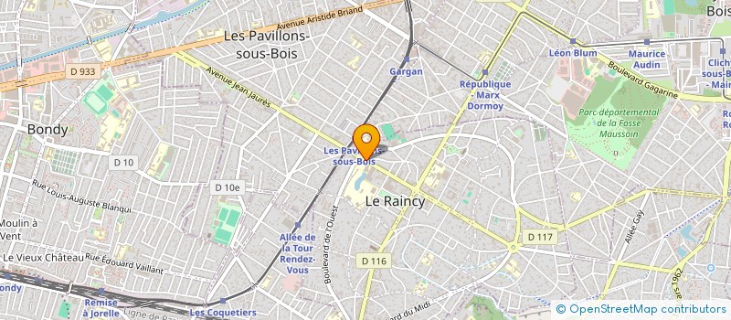 localisation de l'entreprise MMM PIZZA  LE RAINCY