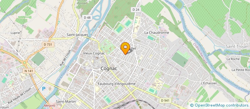 localisation de l'entreprise MMMP à COGNAC