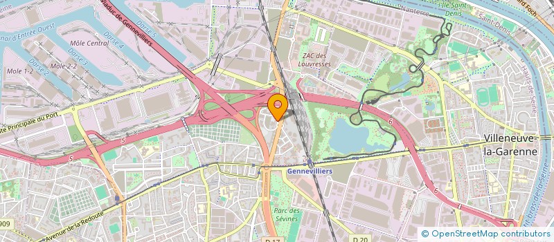 localisation de l'entreprise MMP à GENNEVILLIERS
