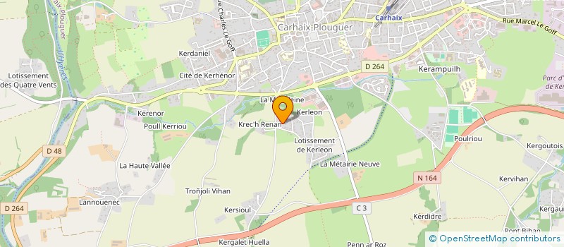 localisation de l'entreprise MMP à CARHAIX-PLOUGUER