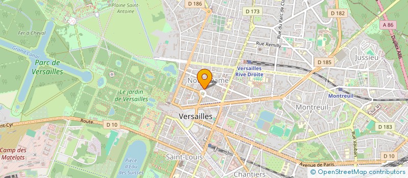 localisation de l'entreprise MMP à VERSAILLES