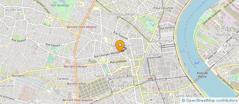 localisation de l'entreprise MMP OPTIQUE à BORDEAUX