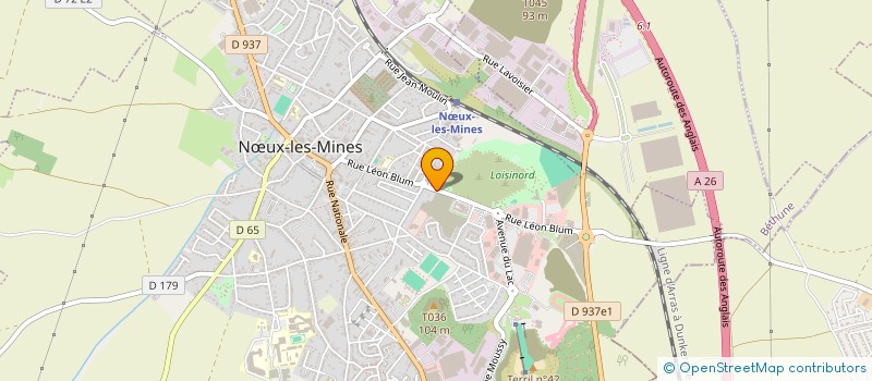 localisation de l'entreprise MMP OPTIQUE à NŒUX-LES-MINES
