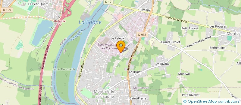 localisation de l'entreprise MMR à MONTMERLE-SUR-SAONE