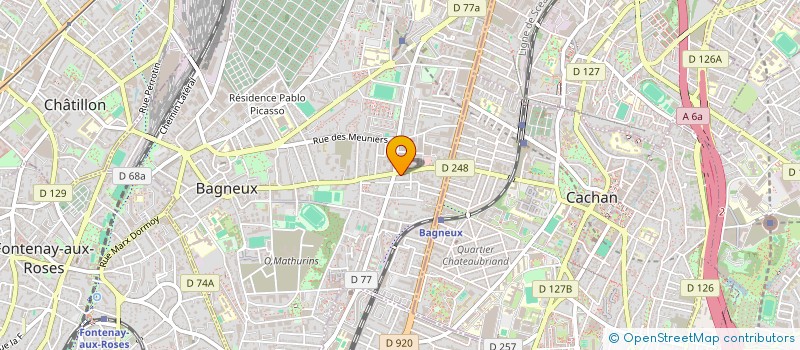 localisation de l'entreprise MMR- ATELIER D'ART à CACHAN