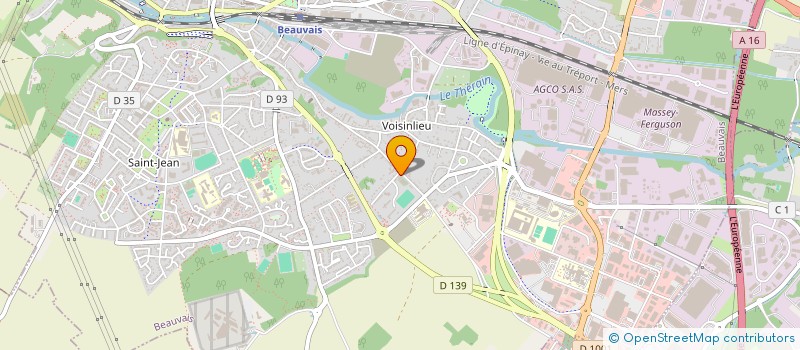 localisation de l'entreprise MMR LE CAFE DE PARIS.  BEAUVAIS