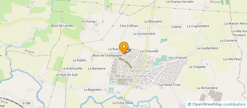 localisation de l'entreprise MMRP  SERVON-SUR-VILAINE