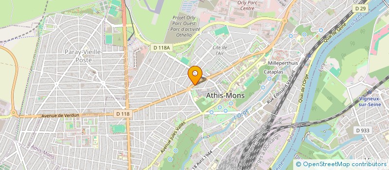 localisation de l'entreprise MMS à ATHIS-MONS