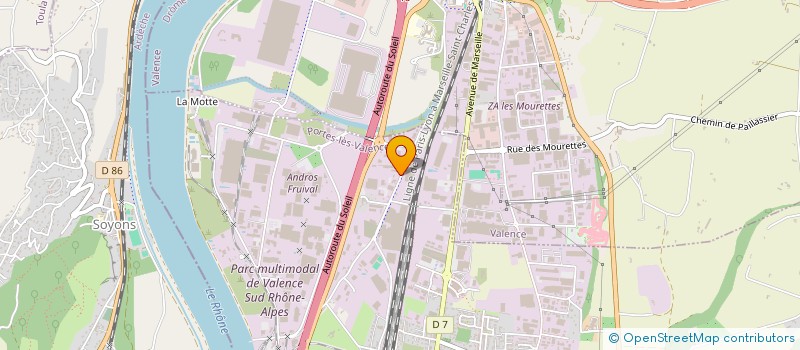 localisation de l'entreprise MMS CONTROLE TECHNIQUE  PORTES-LES-VALENCE