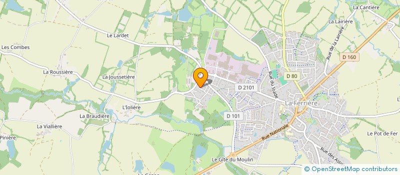 localisation de l'entreprise MMS GIRARD à LA FERRIERE