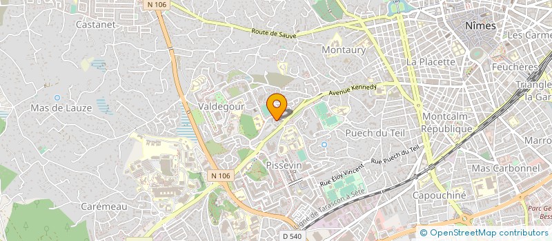 localisation de l'entreprise MMS PERALDO à NIMES