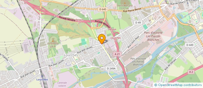 localisation de l'entreprise MMT  ESCAUDAIN