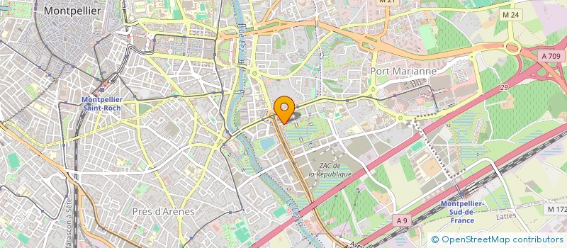 localisation de l'entreprise MMV à MONTPELLIER