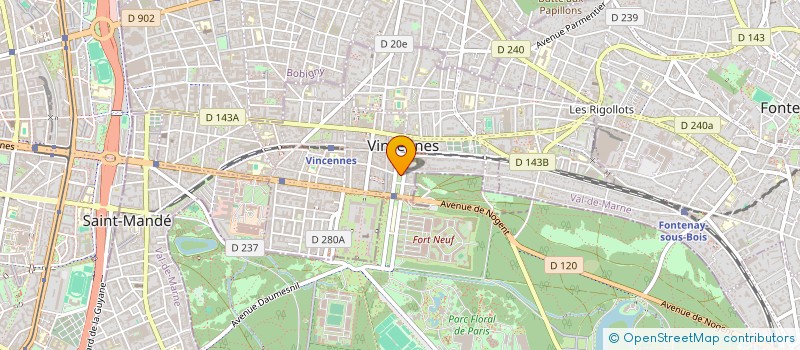 localisation de l'entreprise MMV  VINCENNES