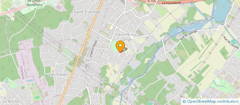 localisation de l'entreprise MMV LIBERTE  LEUVILLE-SUR-ORGE