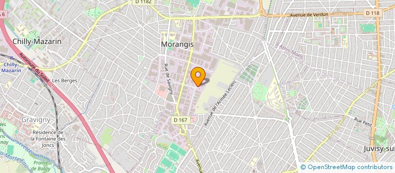 localisation de l'entreprise MMV-RH à MORANGIS