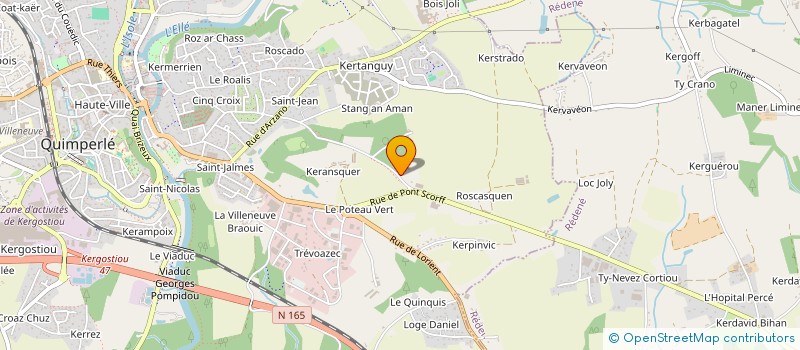 localisation de l'entreprise MMY CONSEIL  QUIMPERLE