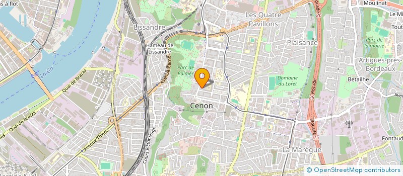 localisation de l'entreprise MN BTP  CENON