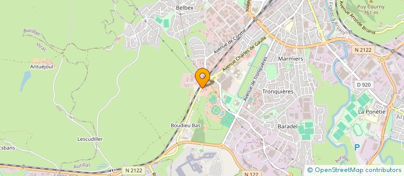 localisation de l'entreprise MN COIFFURE à AURILLAC