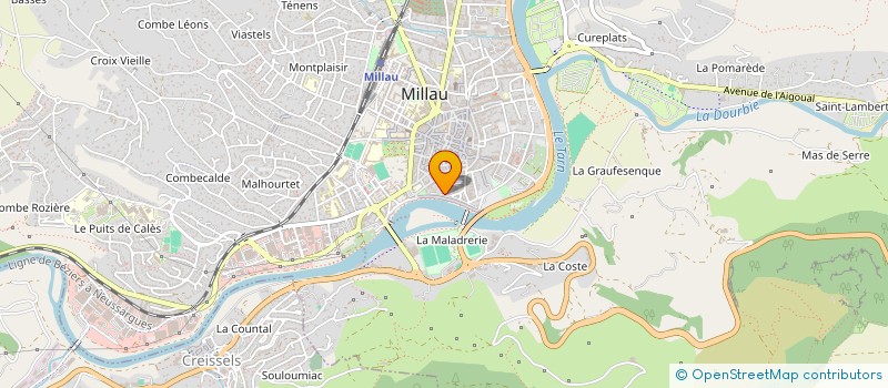 localisation de l'entreprise MN COURTAGE à MILLAU