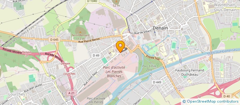 localisation de l'entreprise MN ET MC à DENAIN