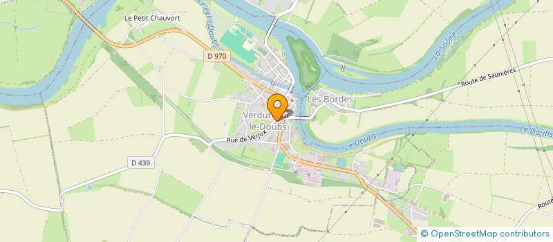 localisation de l'entreprise MN IMMO à VERDUN-SUR-LE-DOUBS