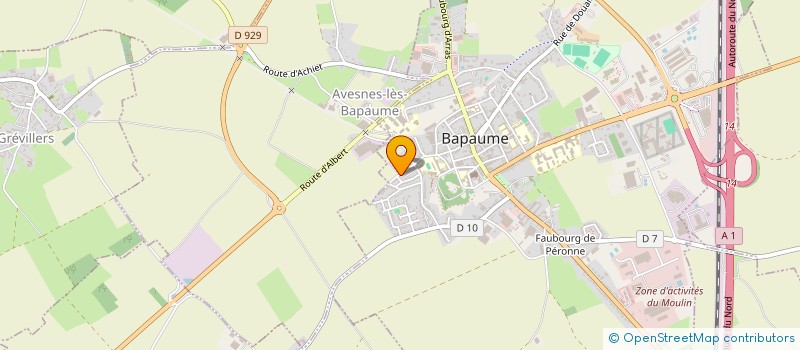 localisation de l'entreprise MN INVEST  BAPAUME