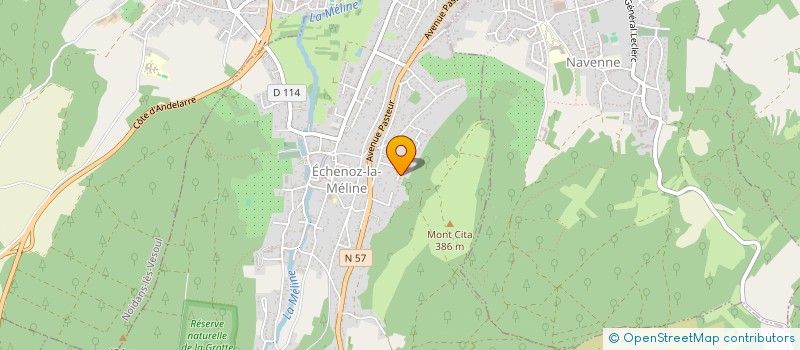localisation de l'entreprise MN LOISIRS  ECHENOZ-LA-MELINE